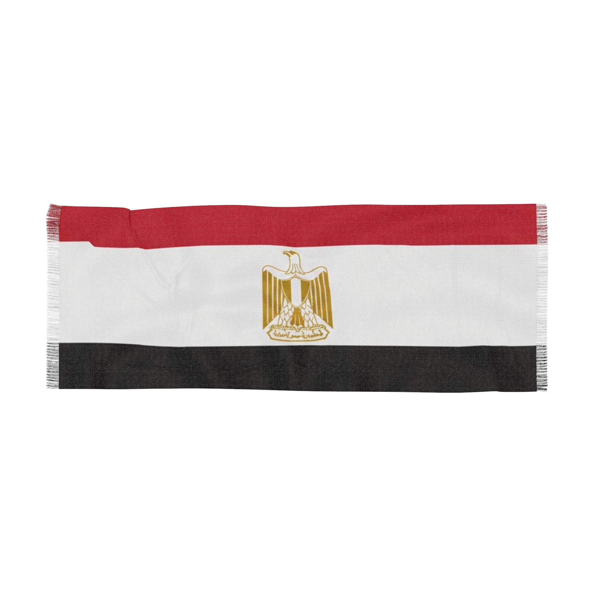 Egypt Flag Scarf | Egyptian Eagle Emblem Lightweight Scarf