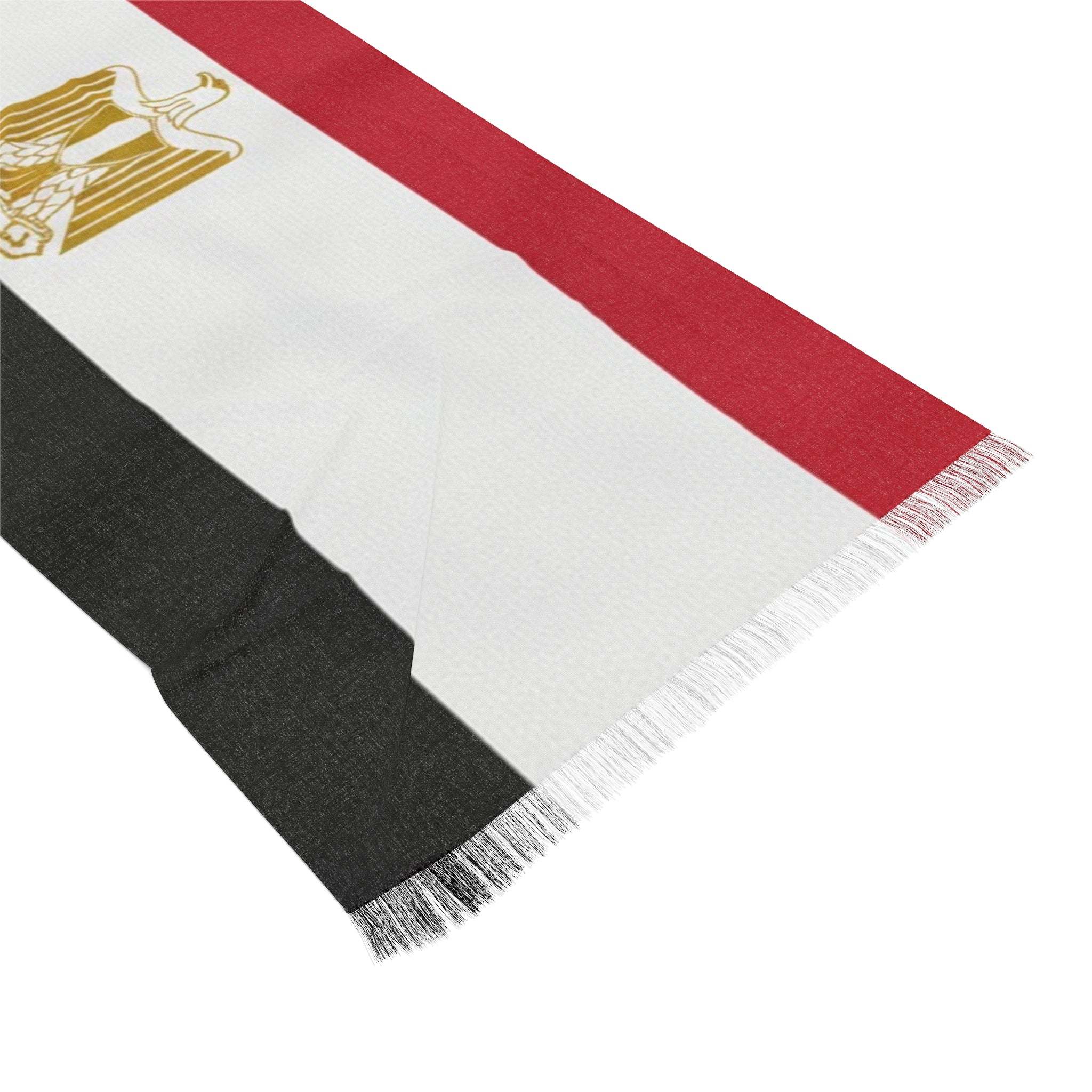 Egypt Flag Scarf | Egyptian Eagle Emblem Lightweight Scarf
