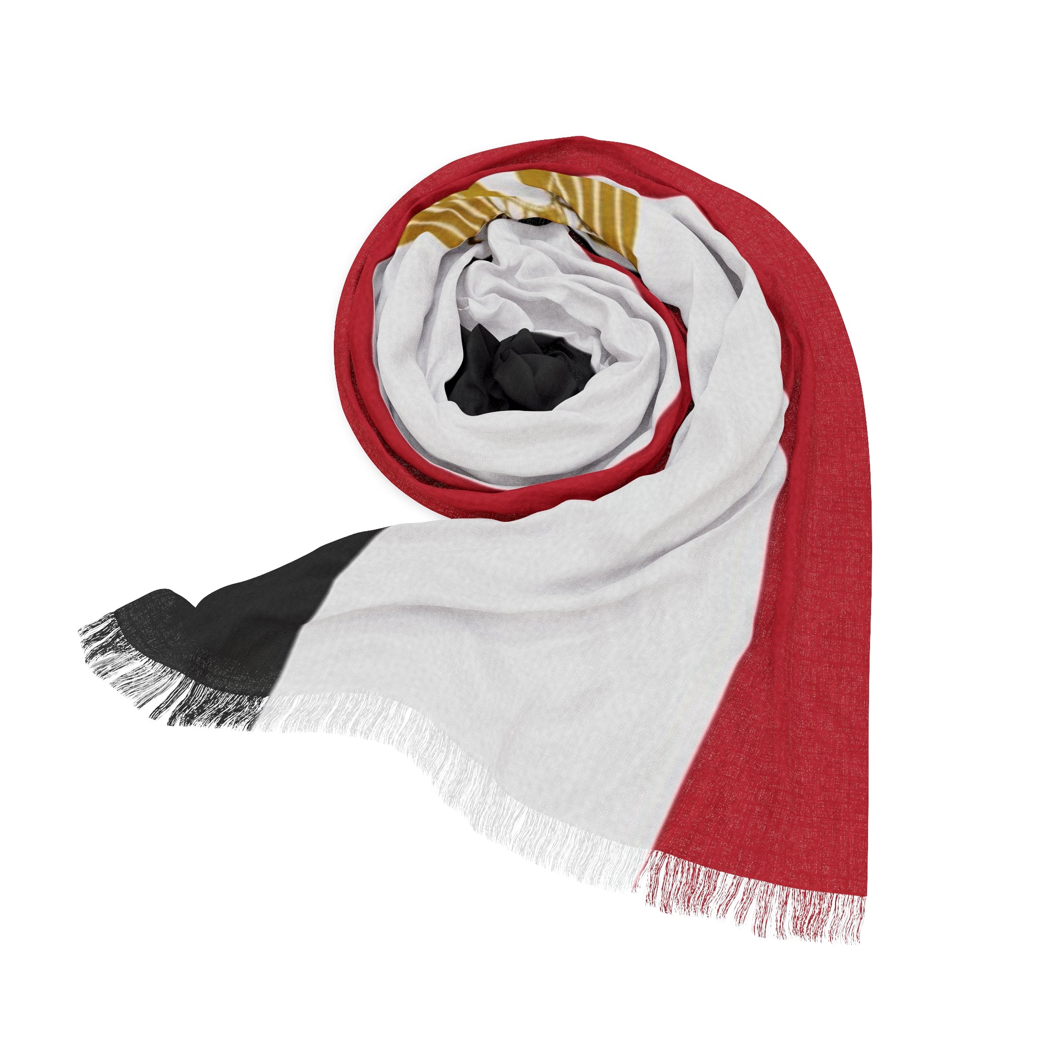 Egypt Flag Scarf | Egyptian Eagle Emblem Lightweight Scarf
