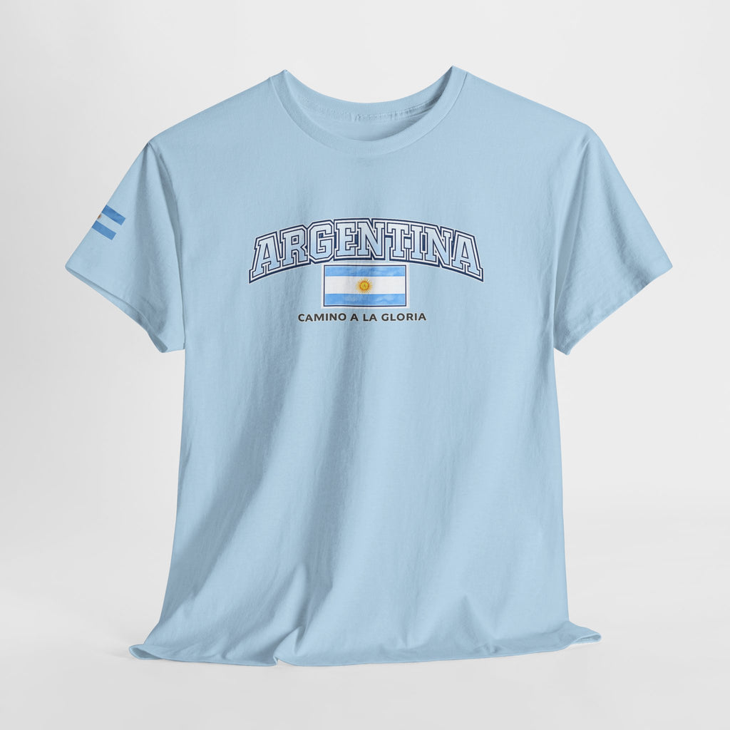 Argentina Flag T-Shirt – "Camino a la Gloria" Football Supporter Tee