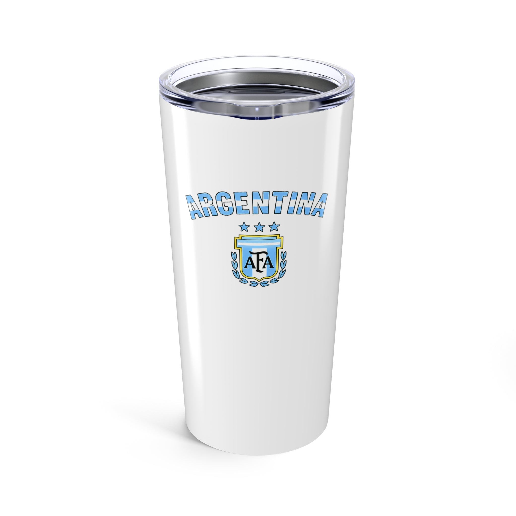 Argentina Crest World Cup Tumbler 20oz | Soccer Fan Travel Cup