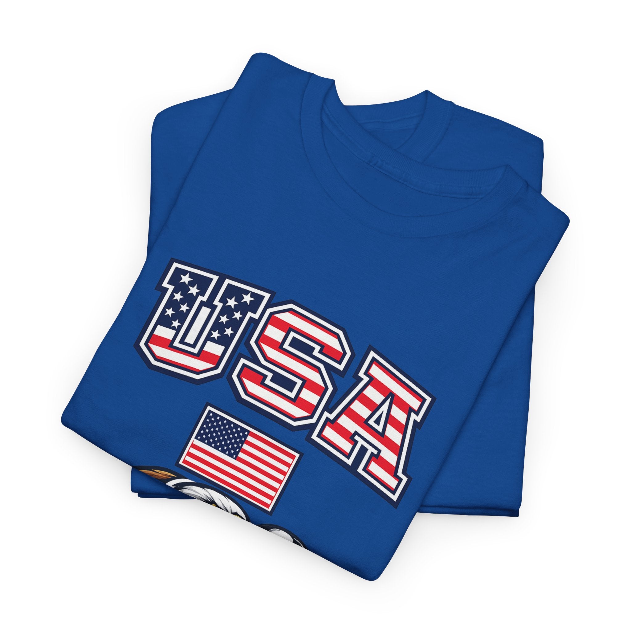 USA Eagle Soccer T-Shirt — Patriotic American Flag Sports Tee