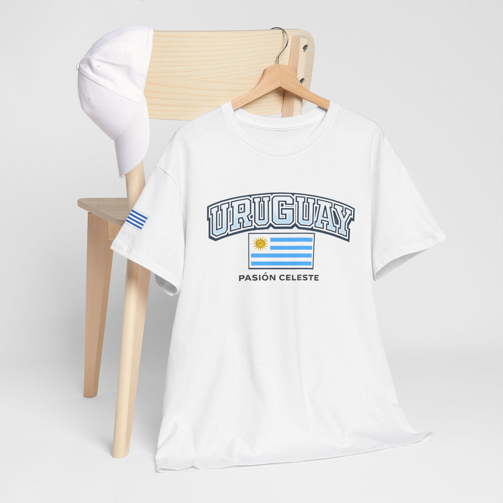 Uruguay Flag T-Shirt — "Pasión Celeste" Football Fan Tee
