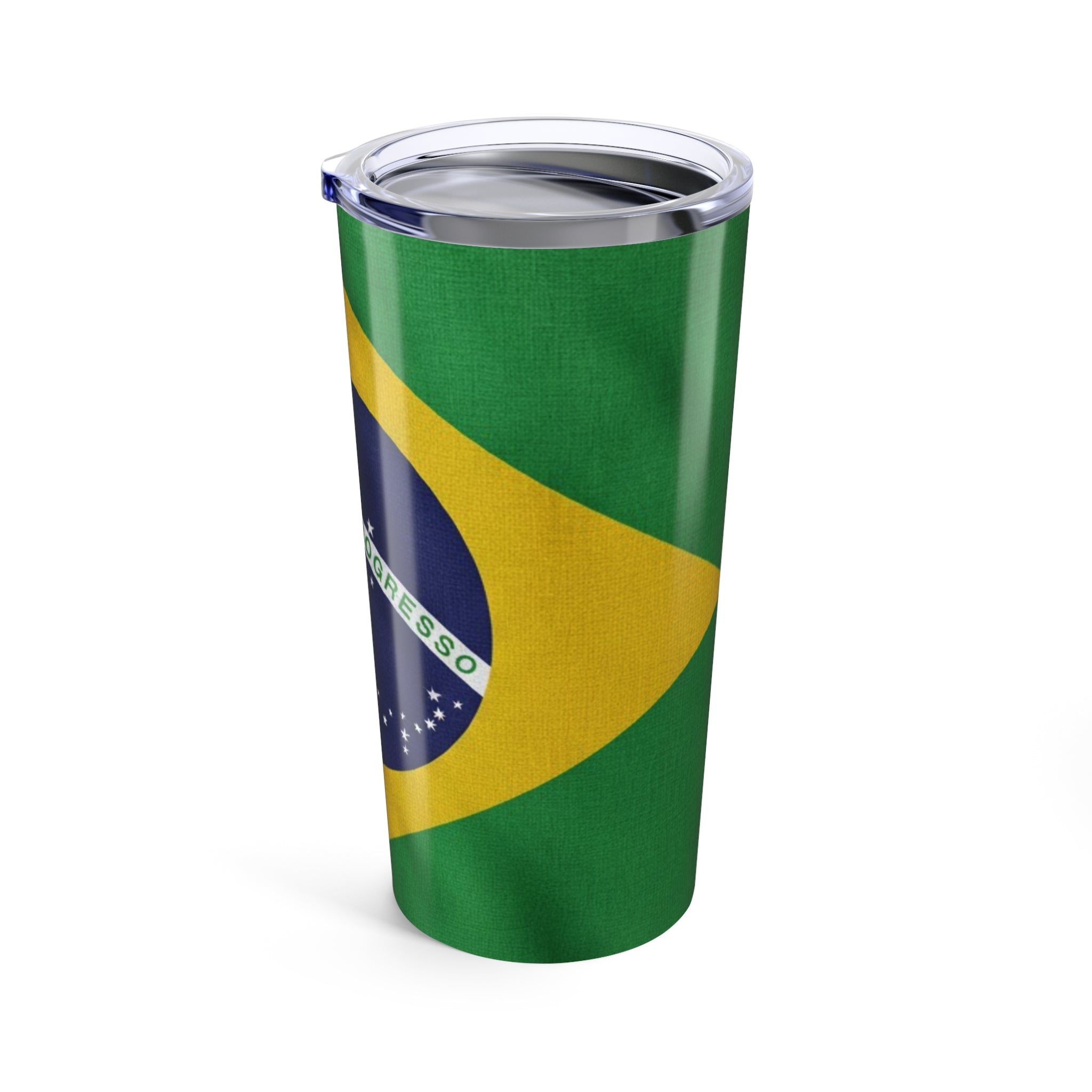 Brazil Flag Tumbler 20oz | Brazilian Flag Stainless Steel Travel Cup