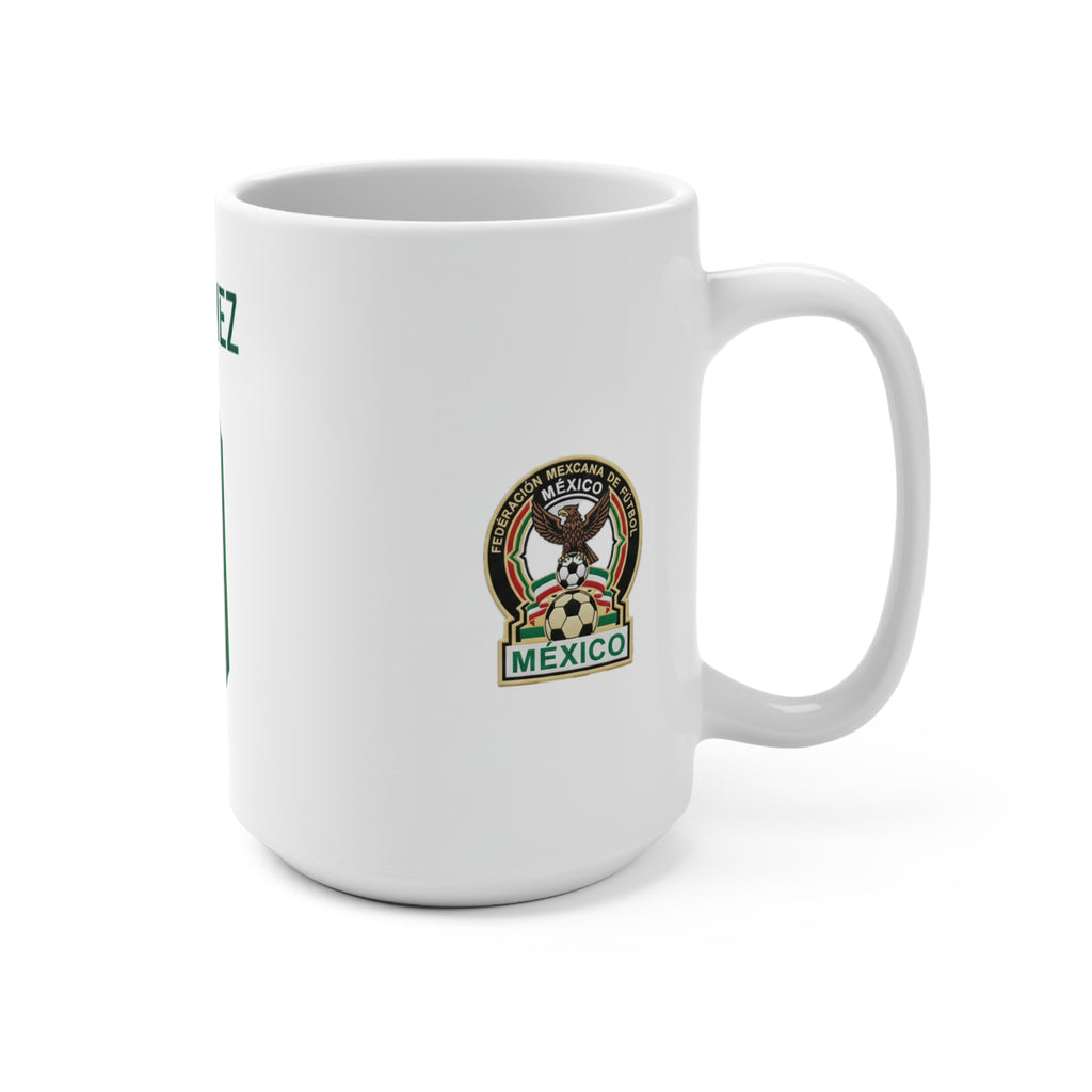 R. Jiménez 9 Soccer Jersey Mug | Mexico Football Team Crest 15oz