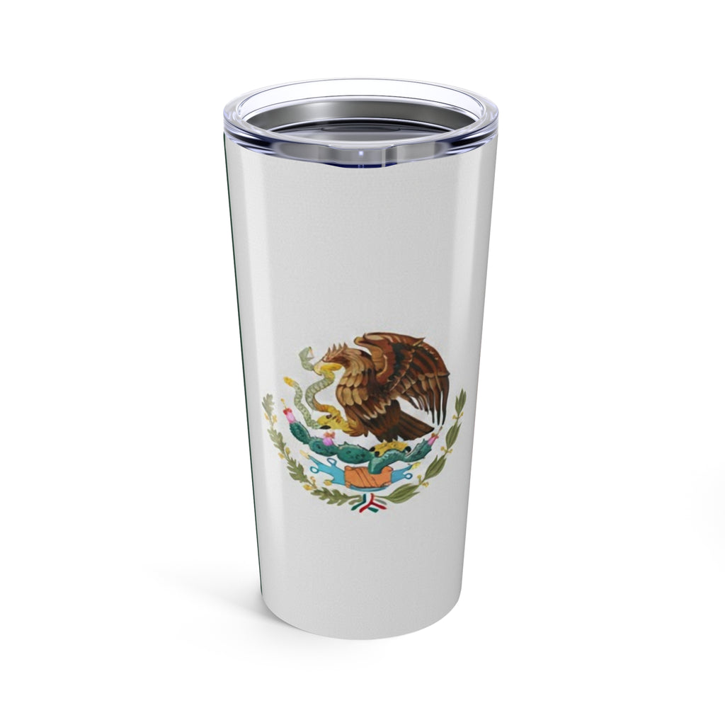 Mexican Coat of Arms Tumbler | Mexican Flag Stripe 20oz