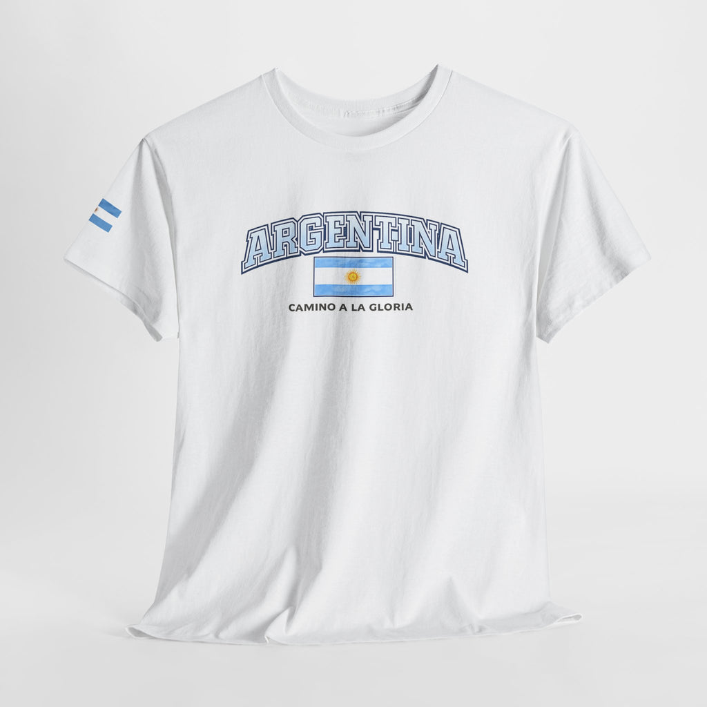 Argentina Flag T-Shirt – "Camino a la Gloria" Football Supporter Tee