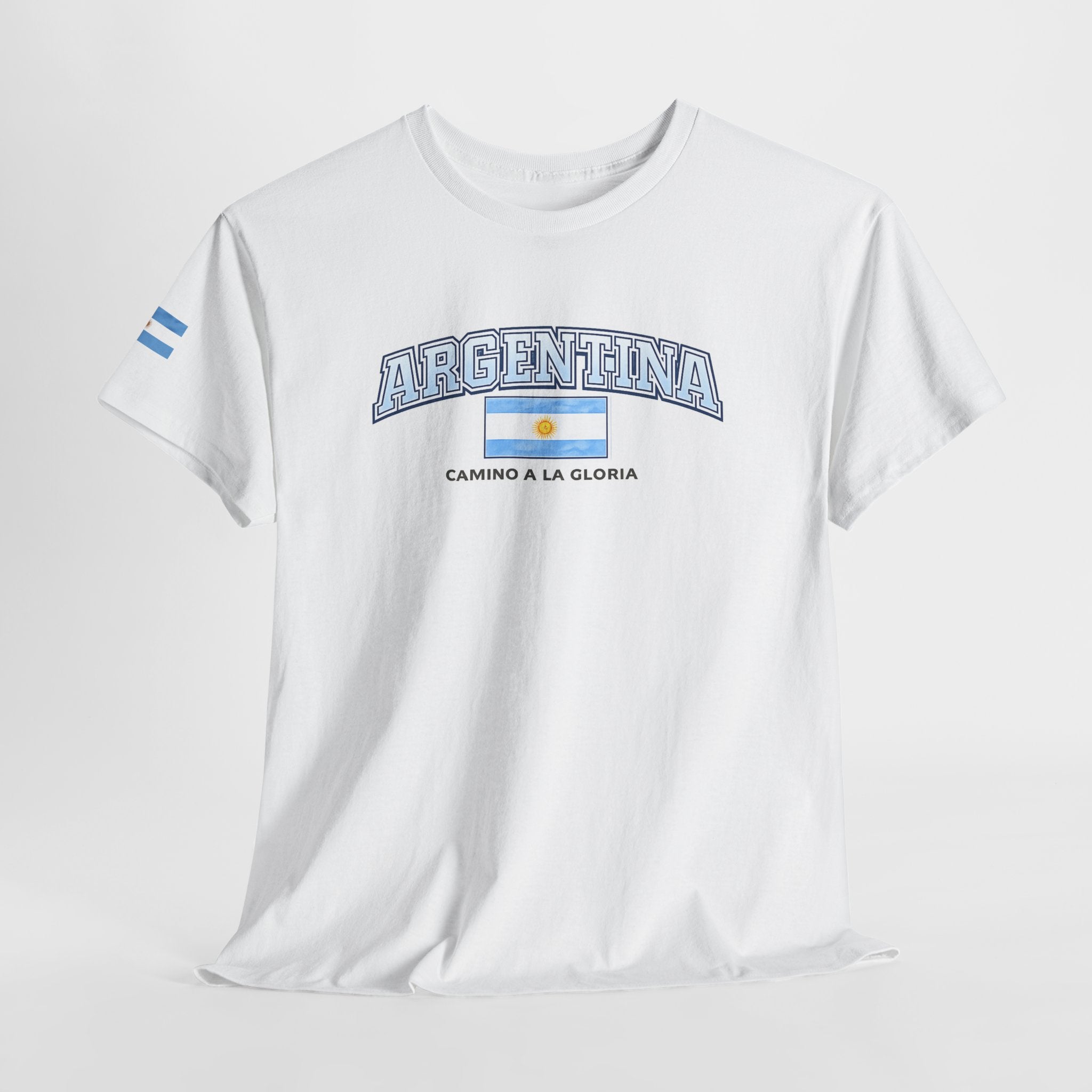 Argentina Flag T-Shirt – "Camino a la Gloria" Football Supporter Tee