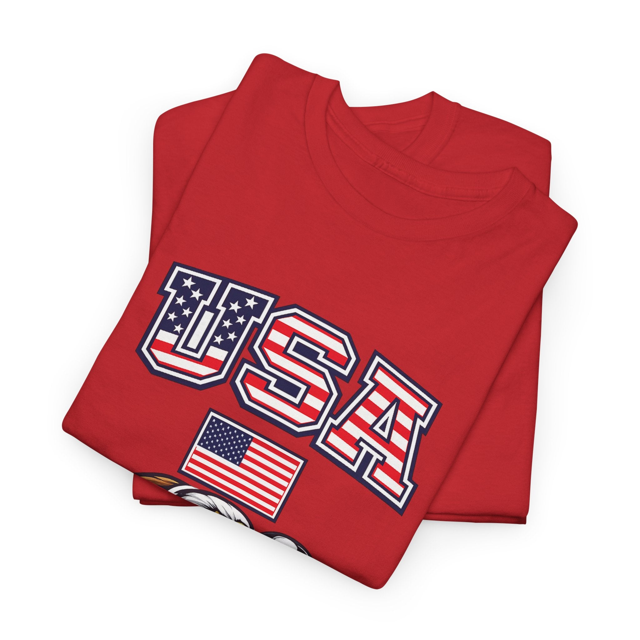 USA Eagle Soccer T-Shirt — Patriotic American Flag Sports Tee