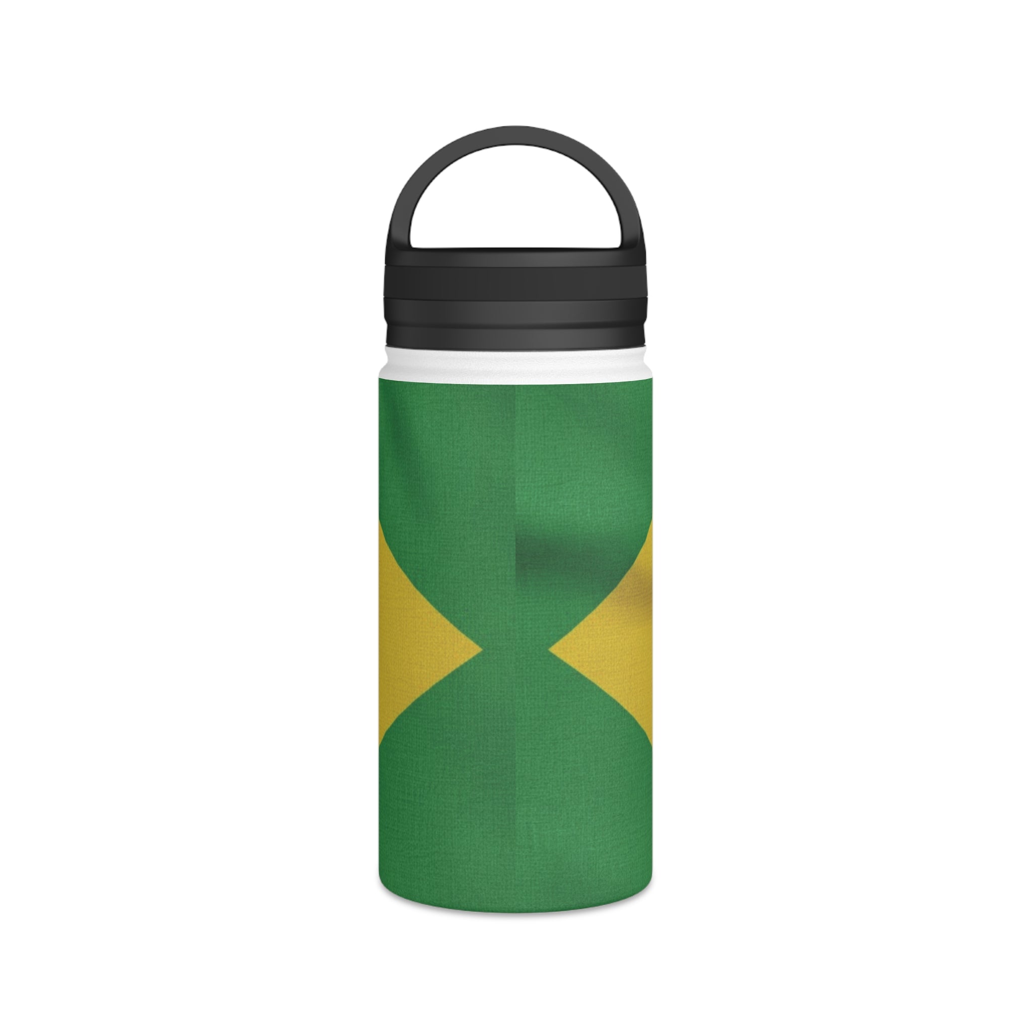 Brazil Flag Stainless Steel Water Bottle | Handle Lid | National Flag