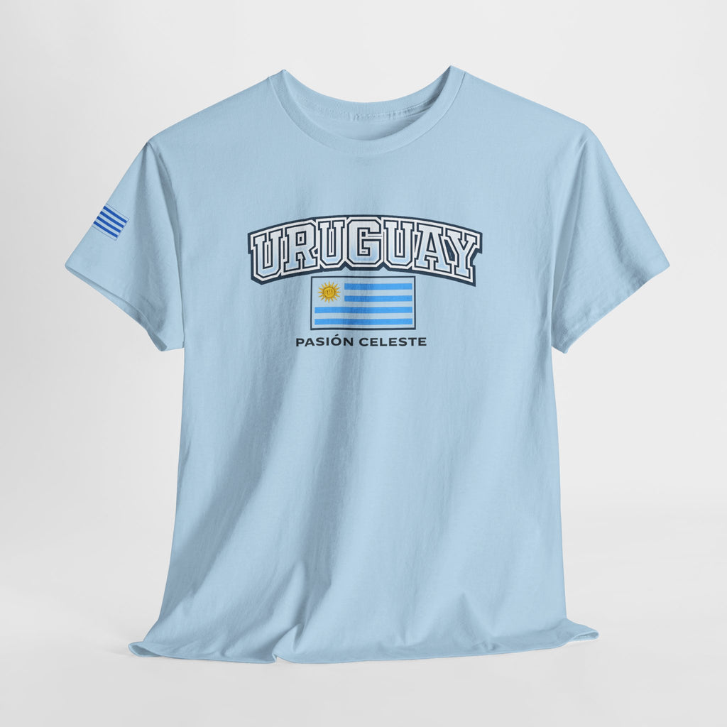 Uruguay Flag T-Shirt — "Pasión Celeste" Football Fan Tee