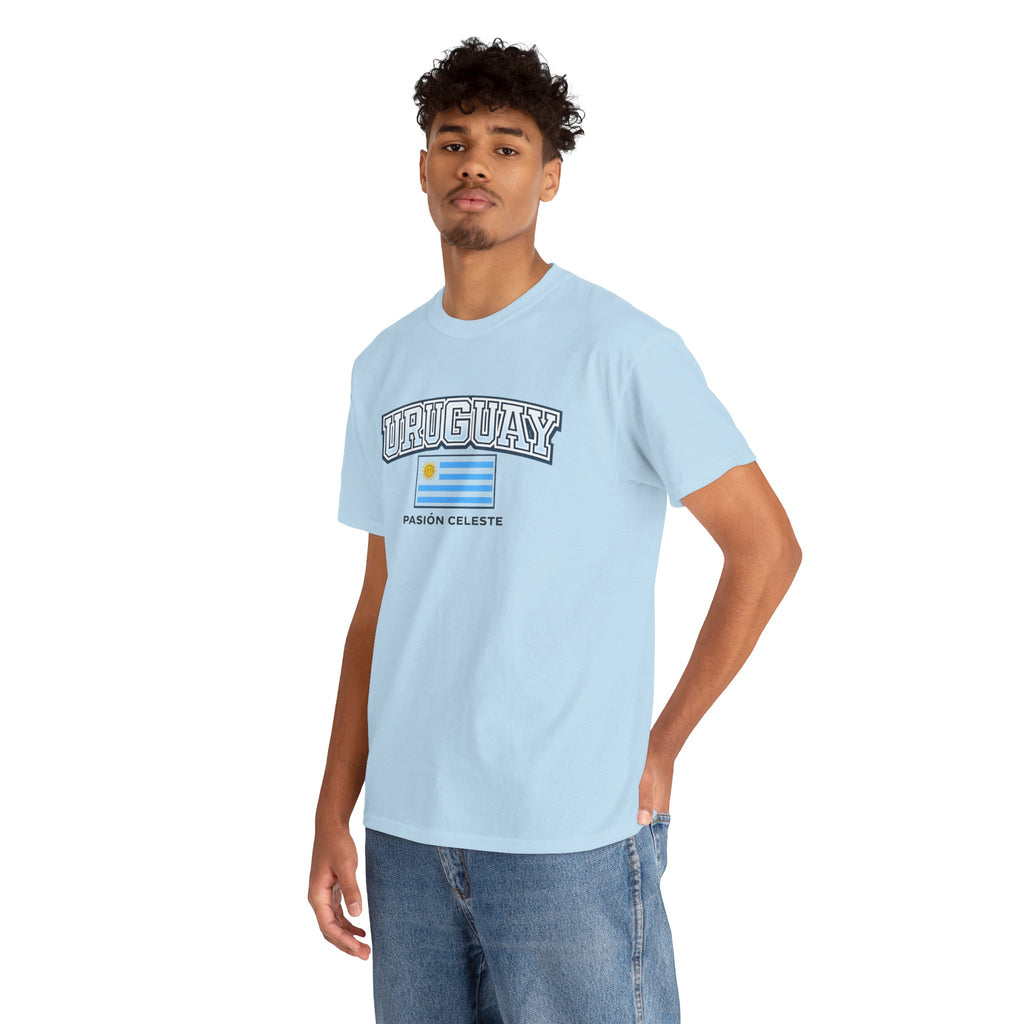 Uruguay Flag T-Shirt — "Pasión Celeste" Football Fan Tee
