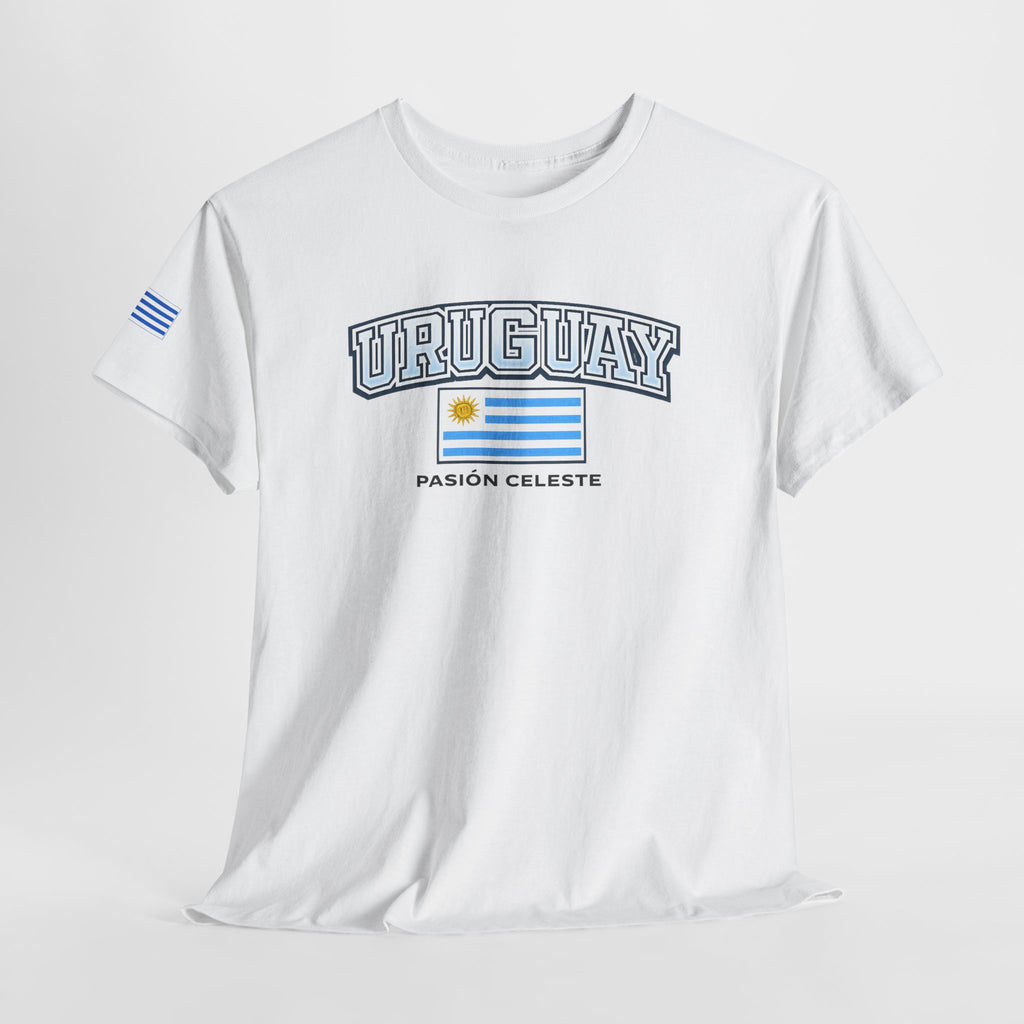 Uruguay Flag T-Shirt — "Pasión Celeste" Football Fan Tee