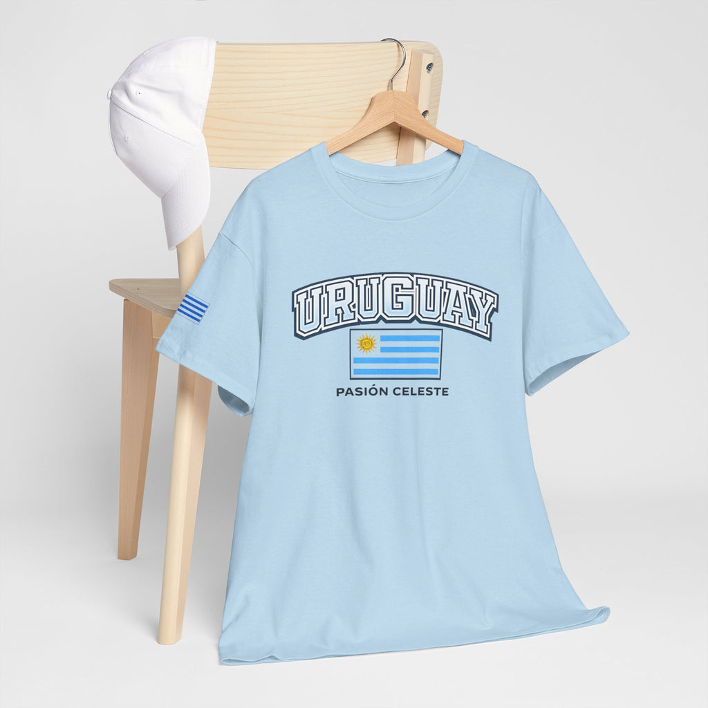 Uruguay Flag T-Shirt — "Pasión Celeste" Football Fan Tee