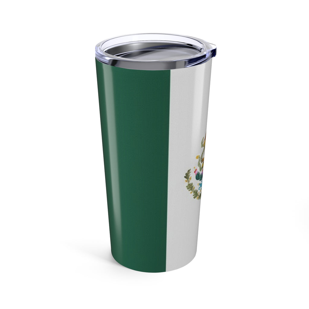 Mexican Coat of Arms Tumbler | Mexican Flag Stripe 20oz