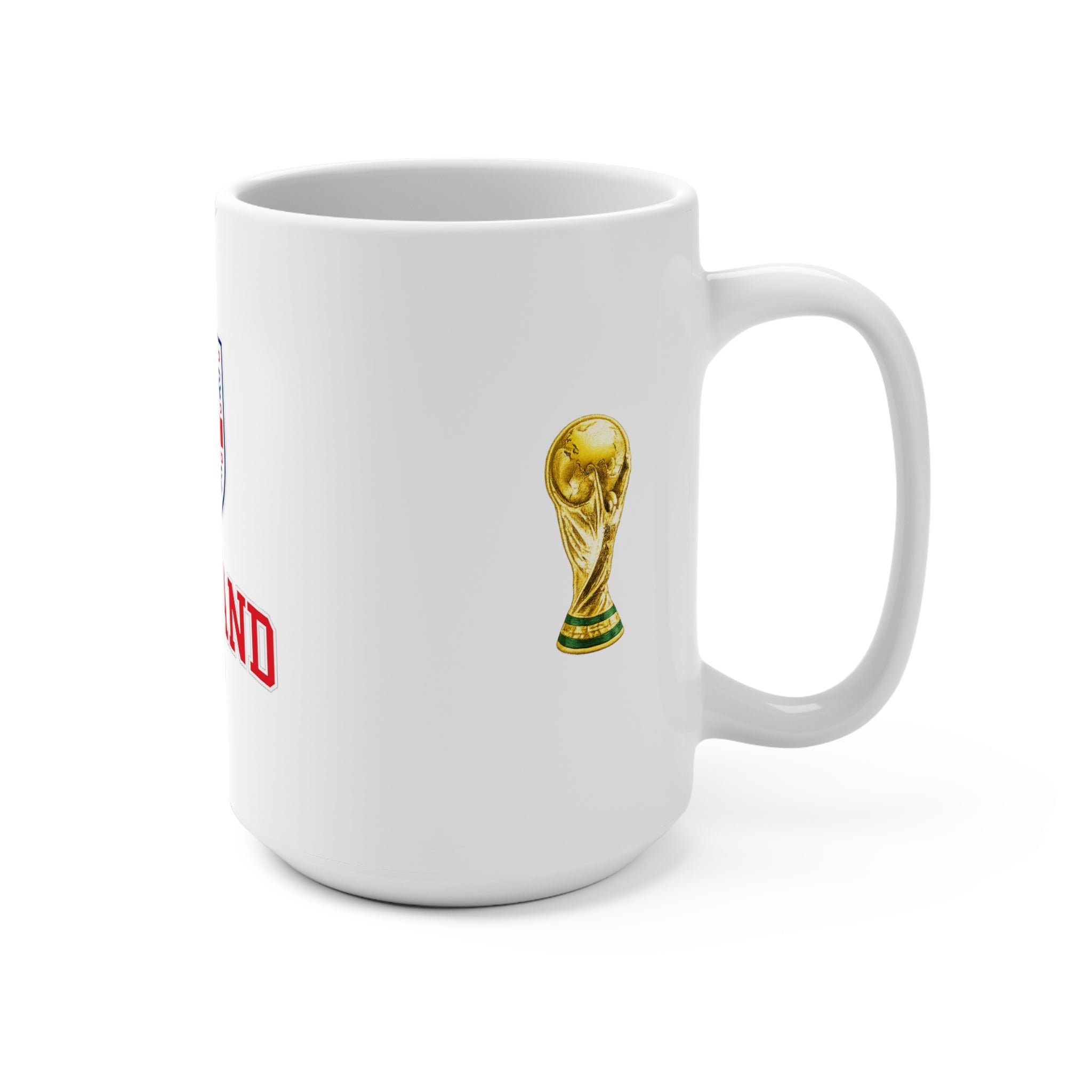 England Crest Mug | Football World Cup Trophy Ceramic 15oz