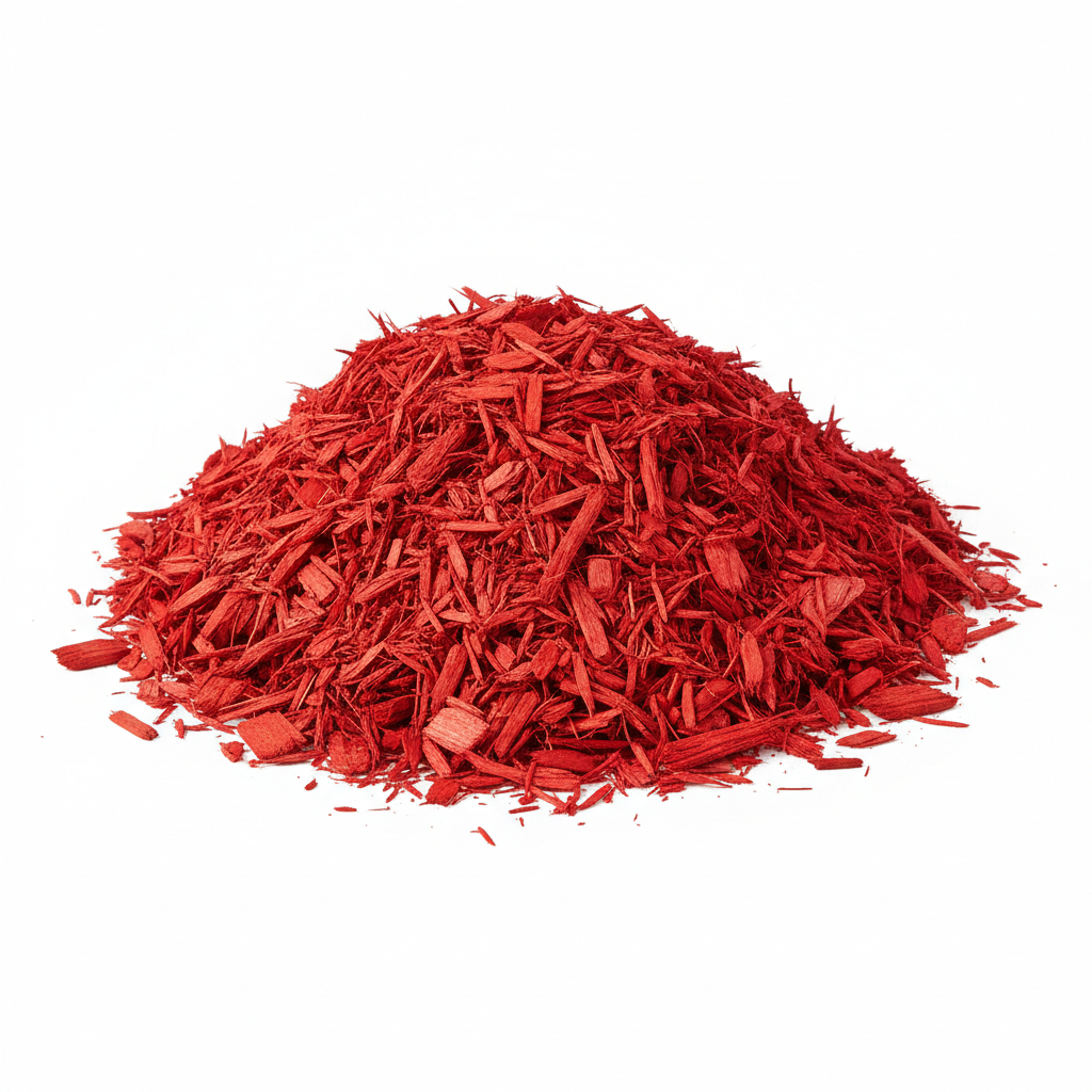 Color Enhanced Red Mulch